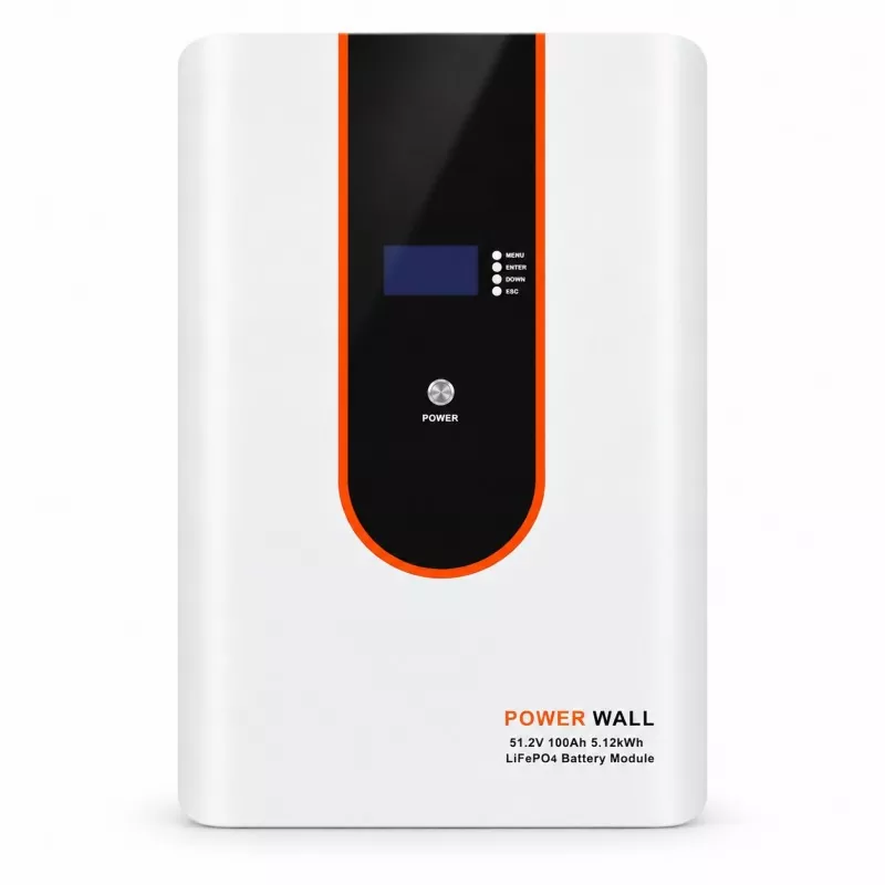 51,2V 100Ah LiFePO4 batteripakke