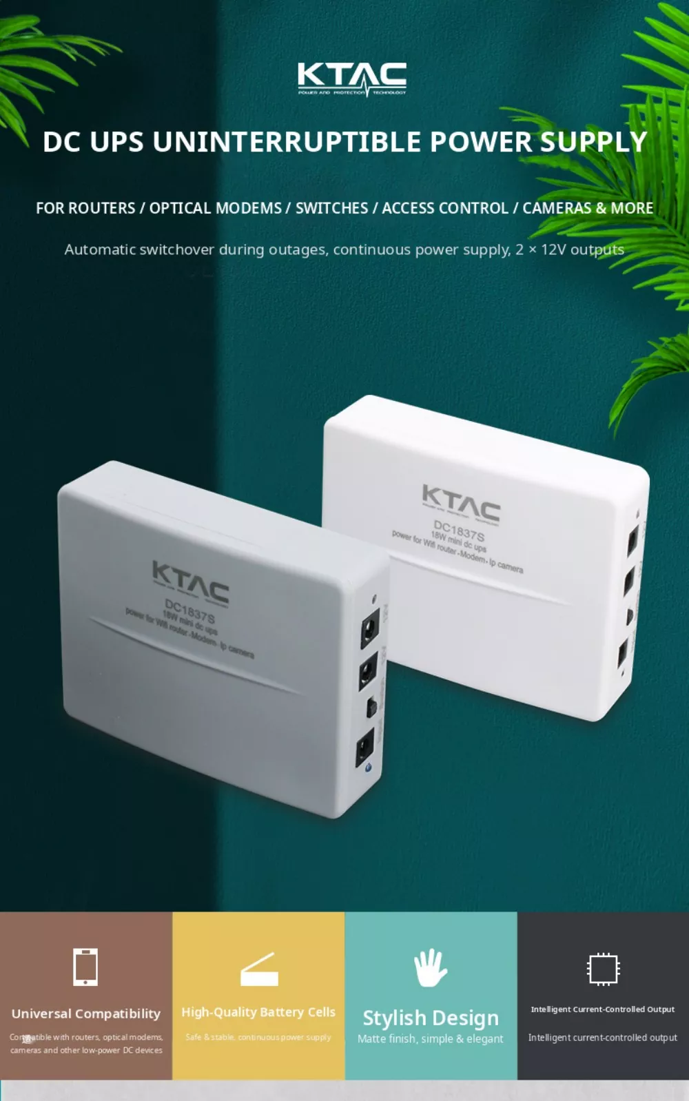 18W DC Mini UPS