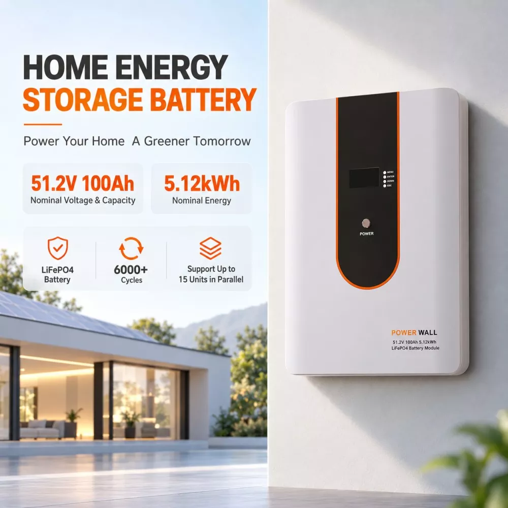 51.2V 100Ah LiFePO4 Battery Pack
